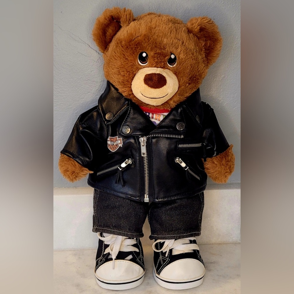 Build-a-Bear Harley Davidson Biker Bear - With Photos